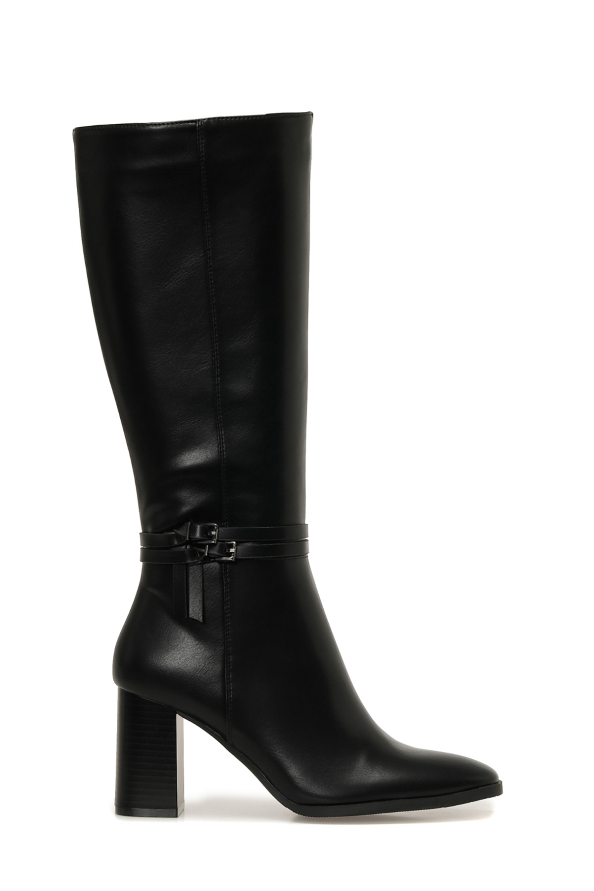 25K-8146 5PR Siyah Kadın Topuklu Çizme - Görsel 2