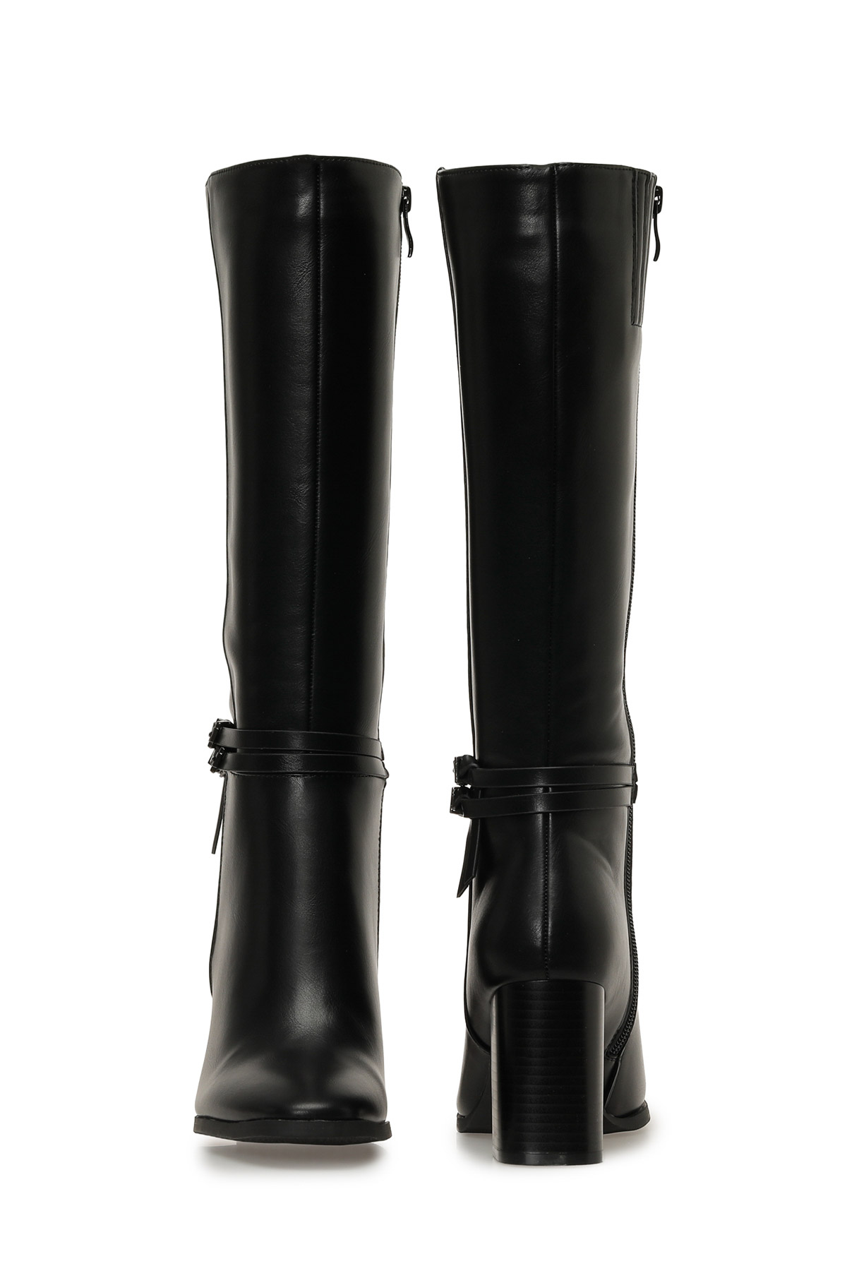 25K-8146 5PR Siyah Kadın Topuklu Çizme - Görsel 5