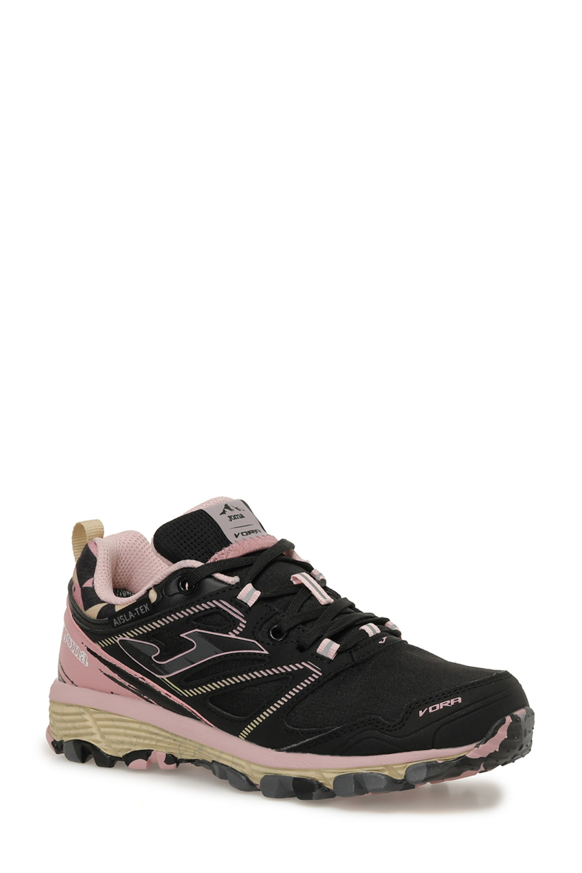 J.VORA JR 2501 BLACK PINK Siyah Unisex Spor Ayakkabı - Görsel 4