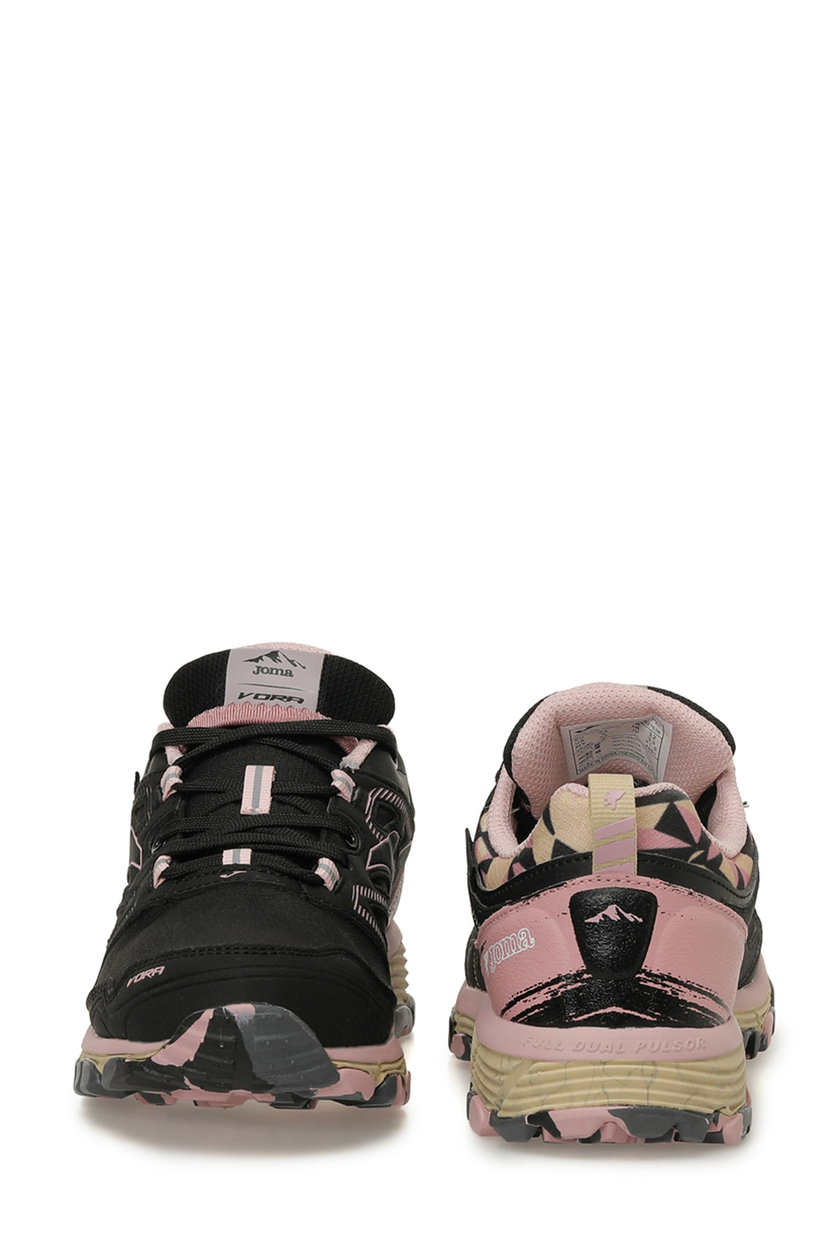 J.VORA JR 2501 BLACK PINK Siyah Unisex Spor Ayakkabı - Görsel 7