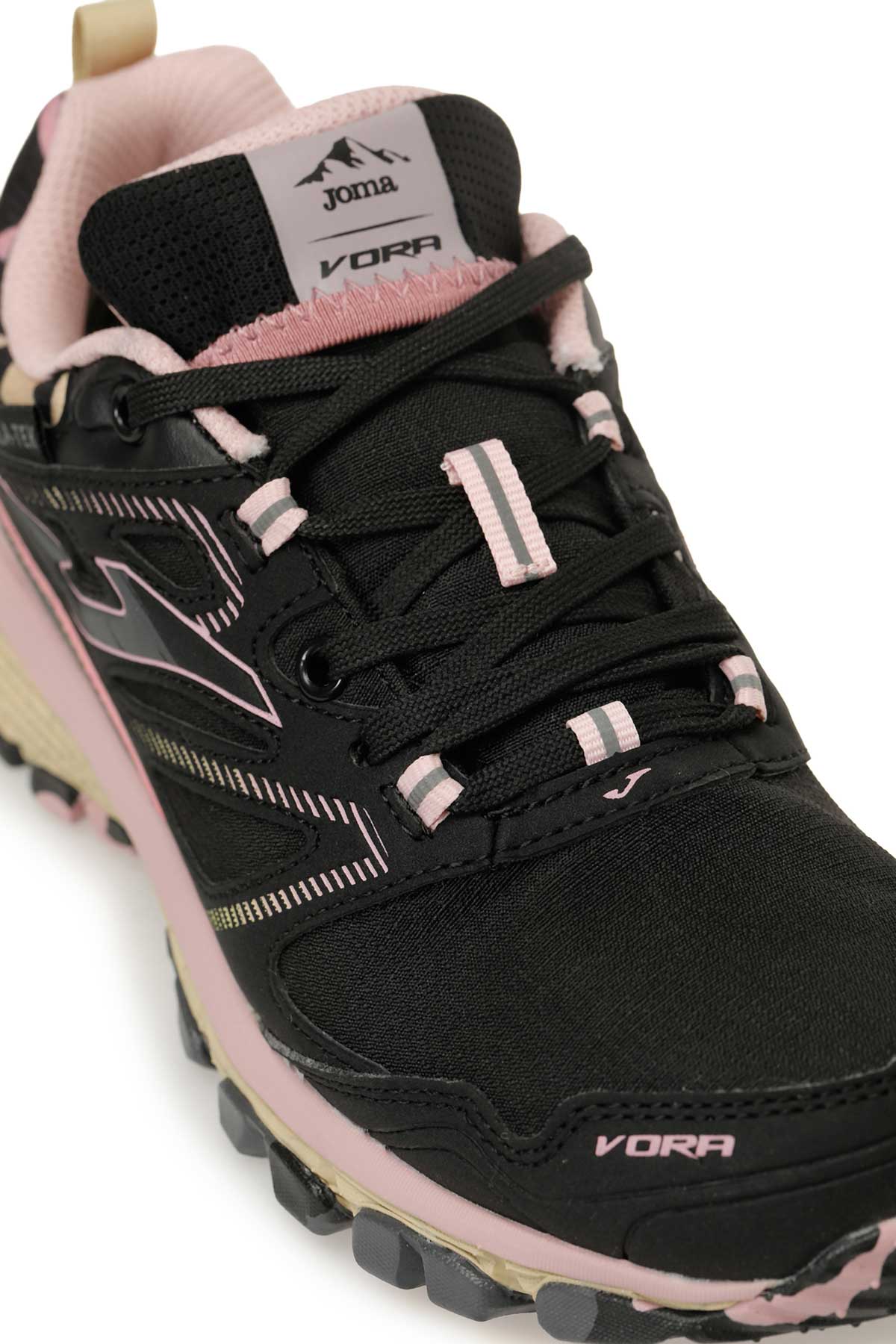 J.VORA JR 2501 BLACK PINK Siyah Unisex Spor Ayakkabı - Görsel 9