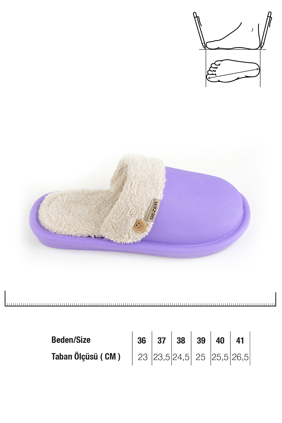 Kışlık Kadın Islak Zemin Terlik - Görsel 3