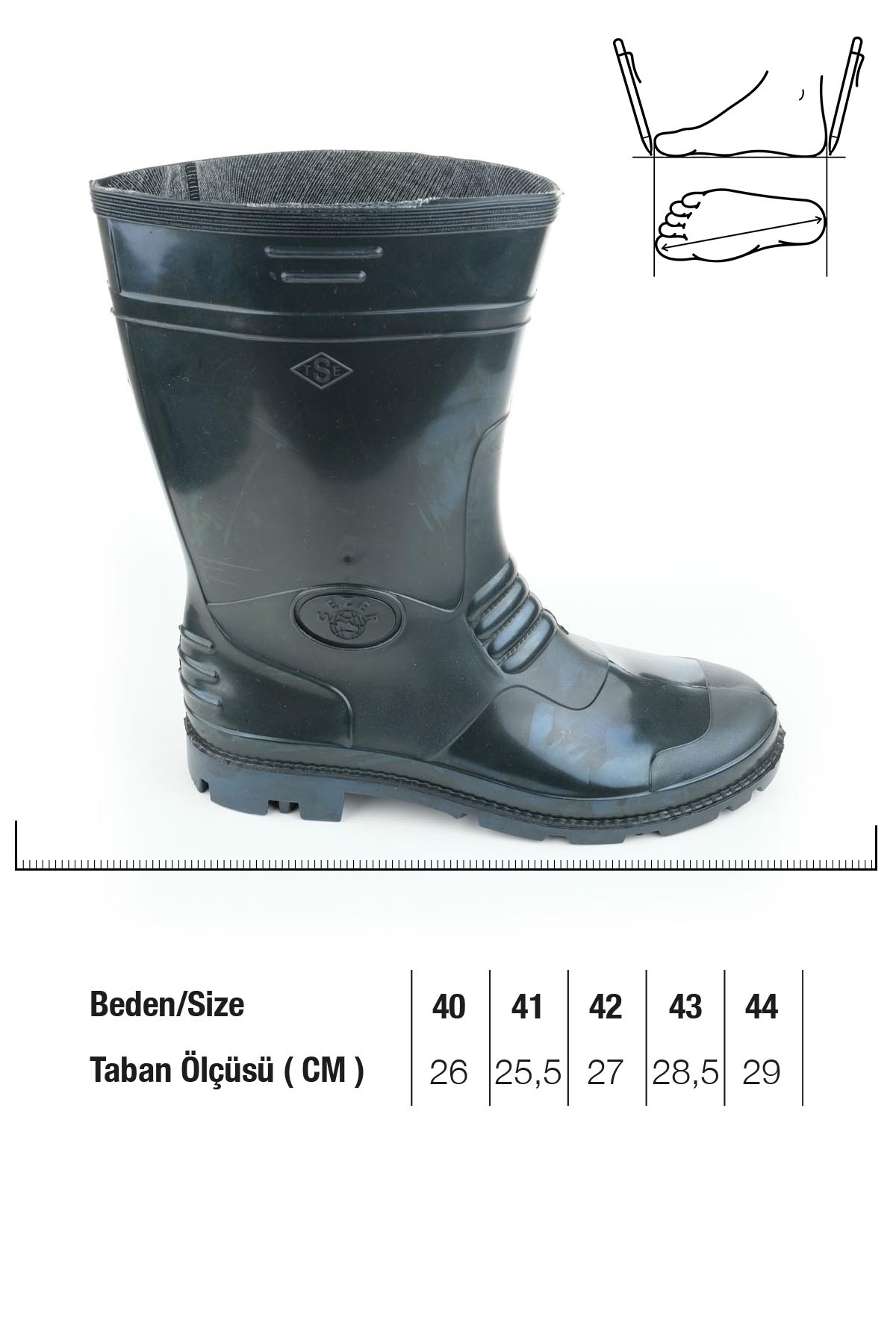 Erkek Kısa PVC Çizme - Görsel 3