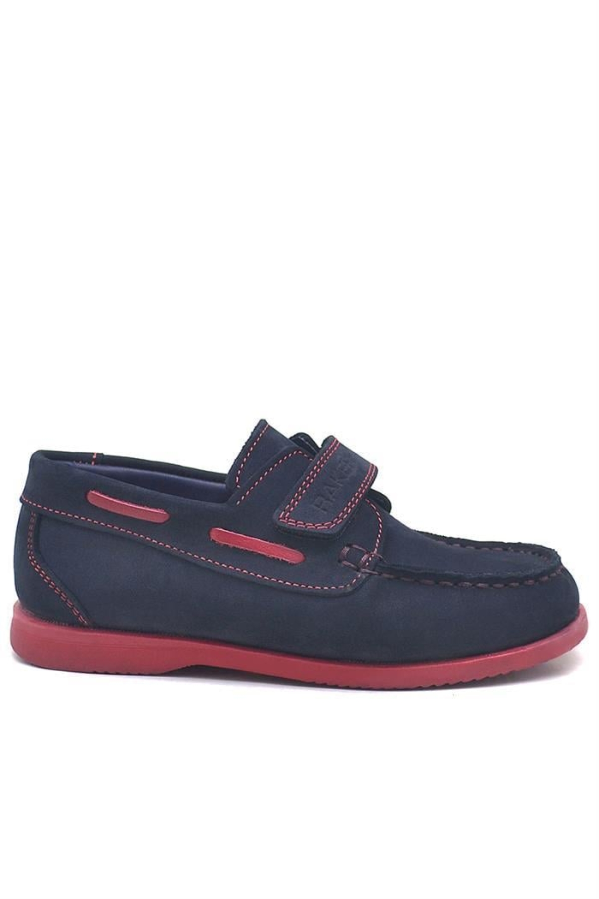Simurg Hakiki Deri Lacivert Cırtlı Spor Erkek Çocuk Ayakkabı - Görsel 2