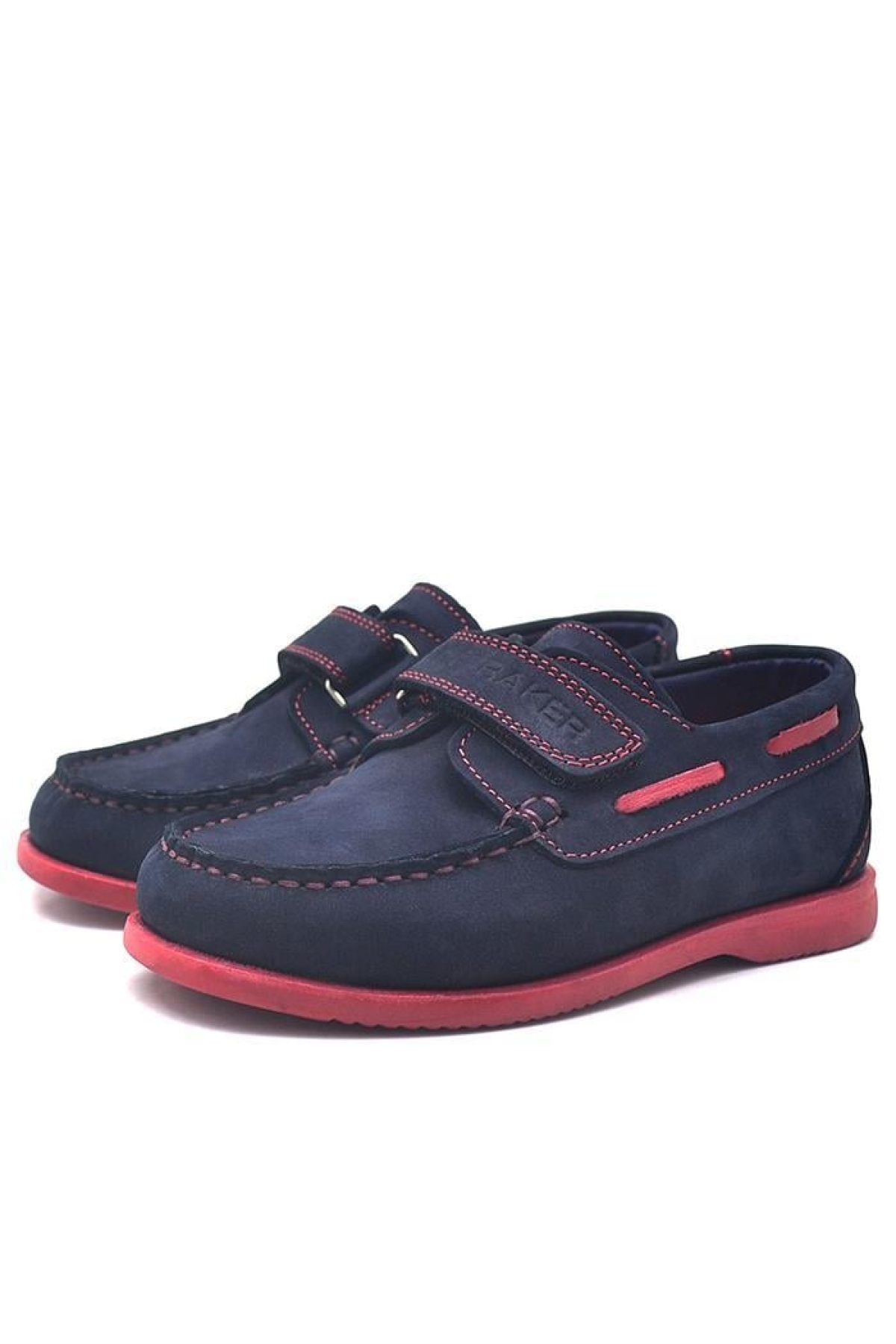 Simurg Hakiki Deri Lacivert Cırtlı Spor Erkek Çocuk Ayakkabı - Görsel 5