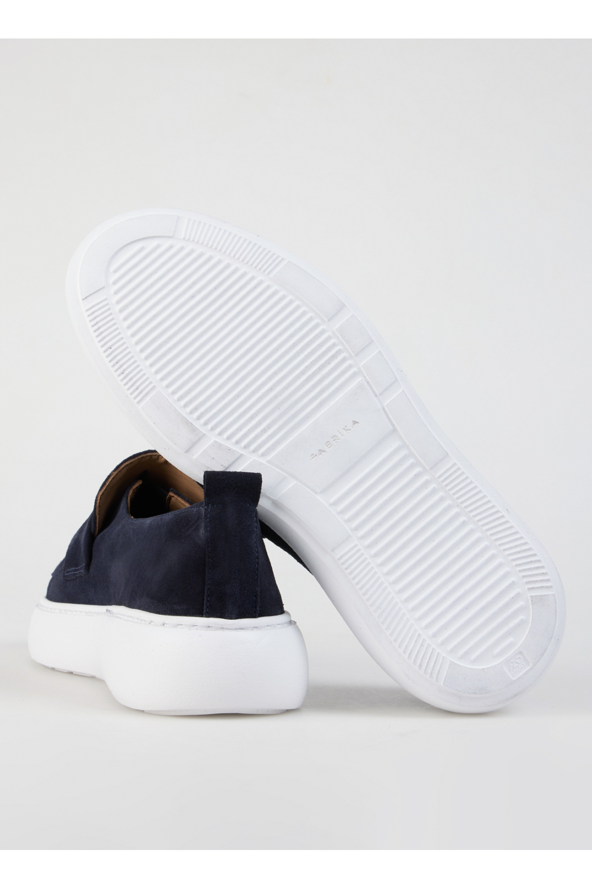 Fabrika Lacivert Fabrika Deri Deri Erkek Günlük Ayakkabı ANOUS