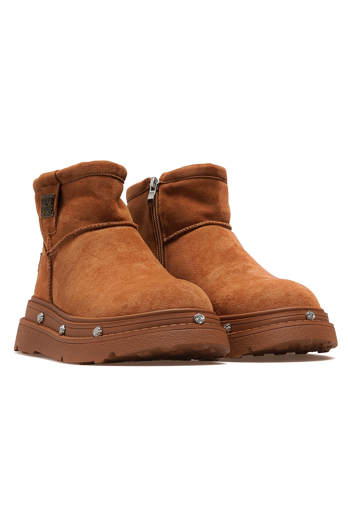 Kadın İçi Kürklü Casual Günlük Bot 25k 25k435 Z Camel - Görsel 6