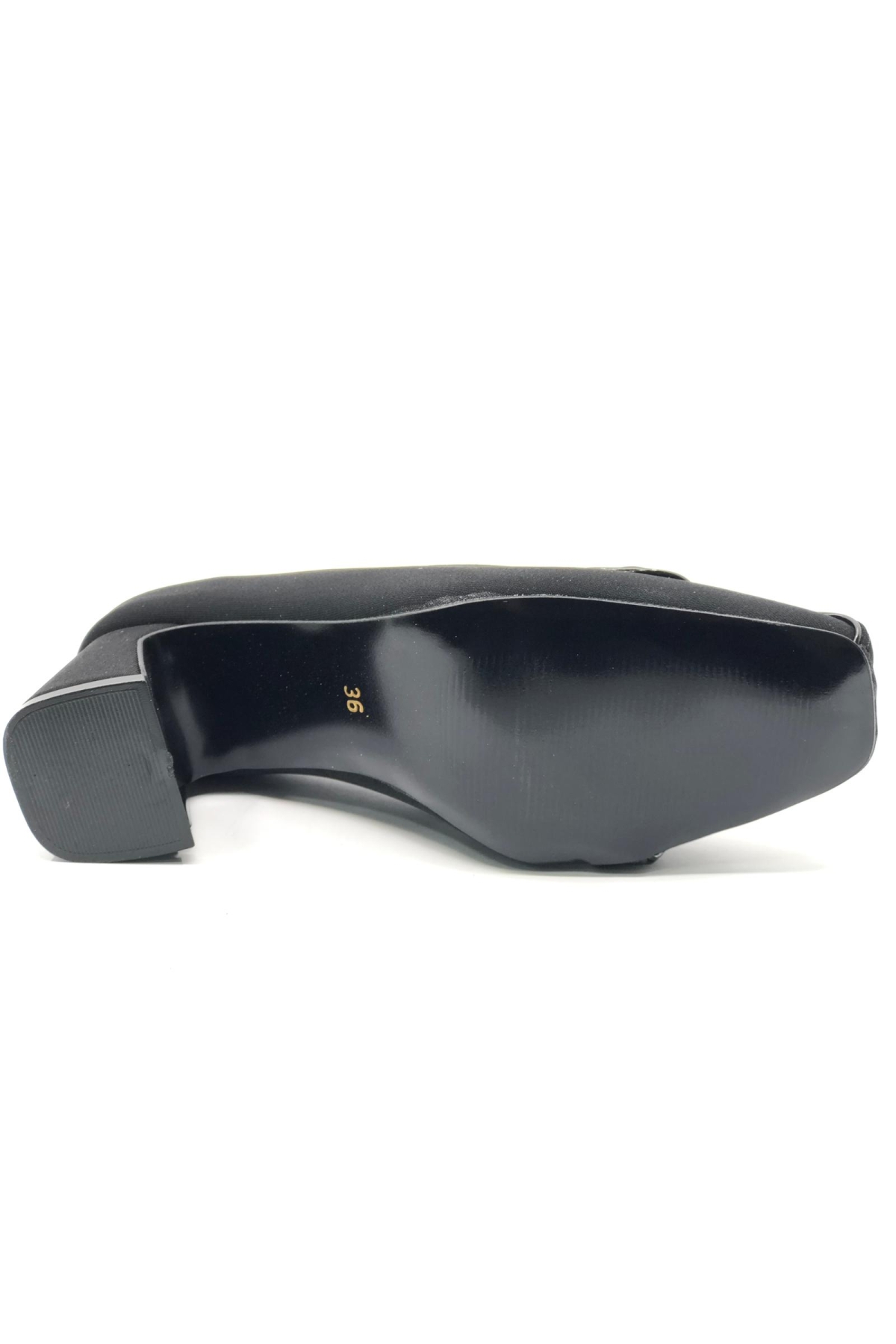 Düğme Detaylı Küt Burun Topuklu Kadın Ayakkabı - Görsel 7