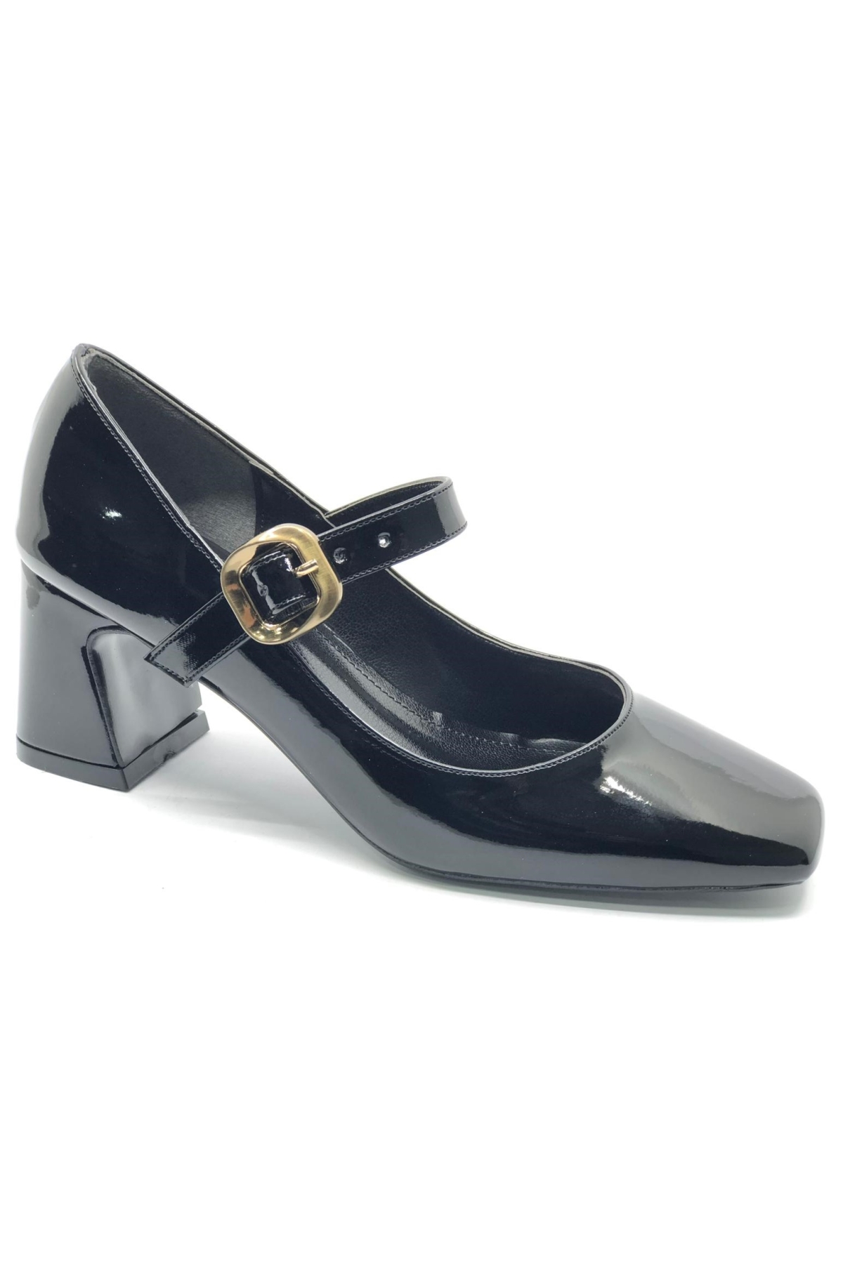 Baretli Detaylı Küt Burun Topuklu Kadın Ayakkabı - Görsel 2