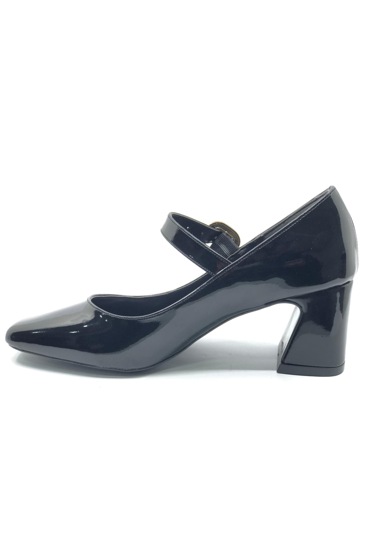 Baretli Detaylı Küt Burun Topuklu Kadın Ayakkabı - Görsel 4