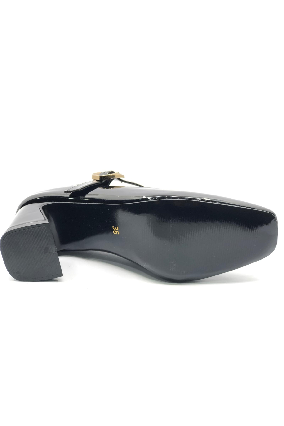 Baretli Detaylı Küt Burun Topuklu Kadın Ayakkabı - Görsel 6