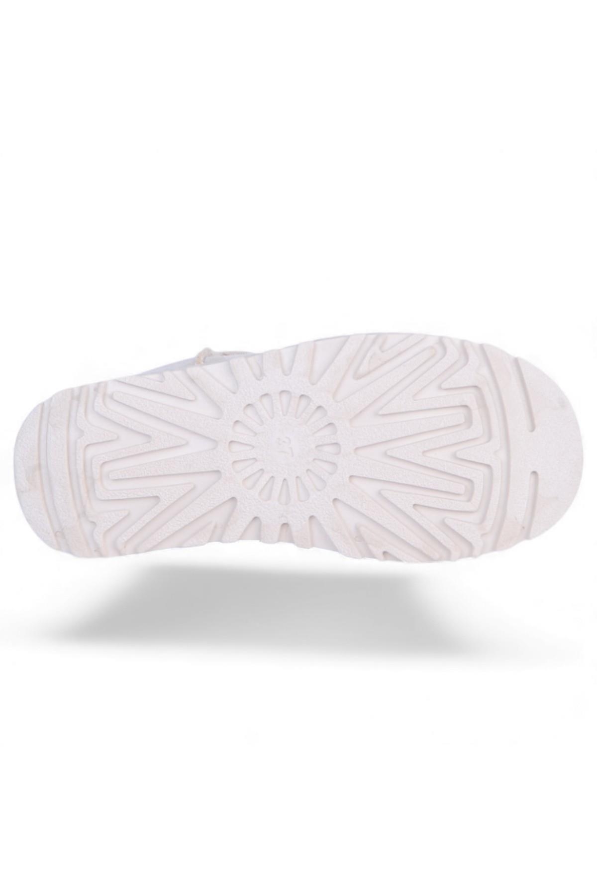 Skuaıter Rida Bej Kadın İçi Kürklü Düz Bot - Görsel 5