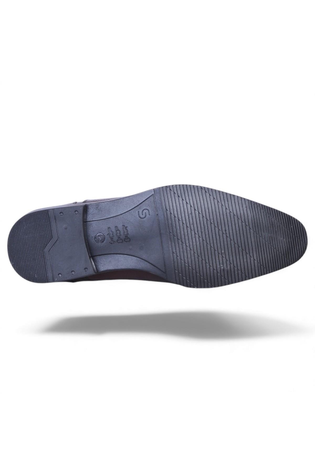 137 Kahve Garne Zigana Erkek %100 Deri Kürklü Bot - Görsel 5