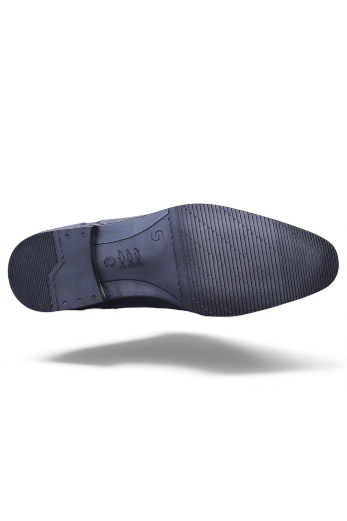 137 Siyah Antik Erkek %100 Deri Kürklü Bot - Görsel 5