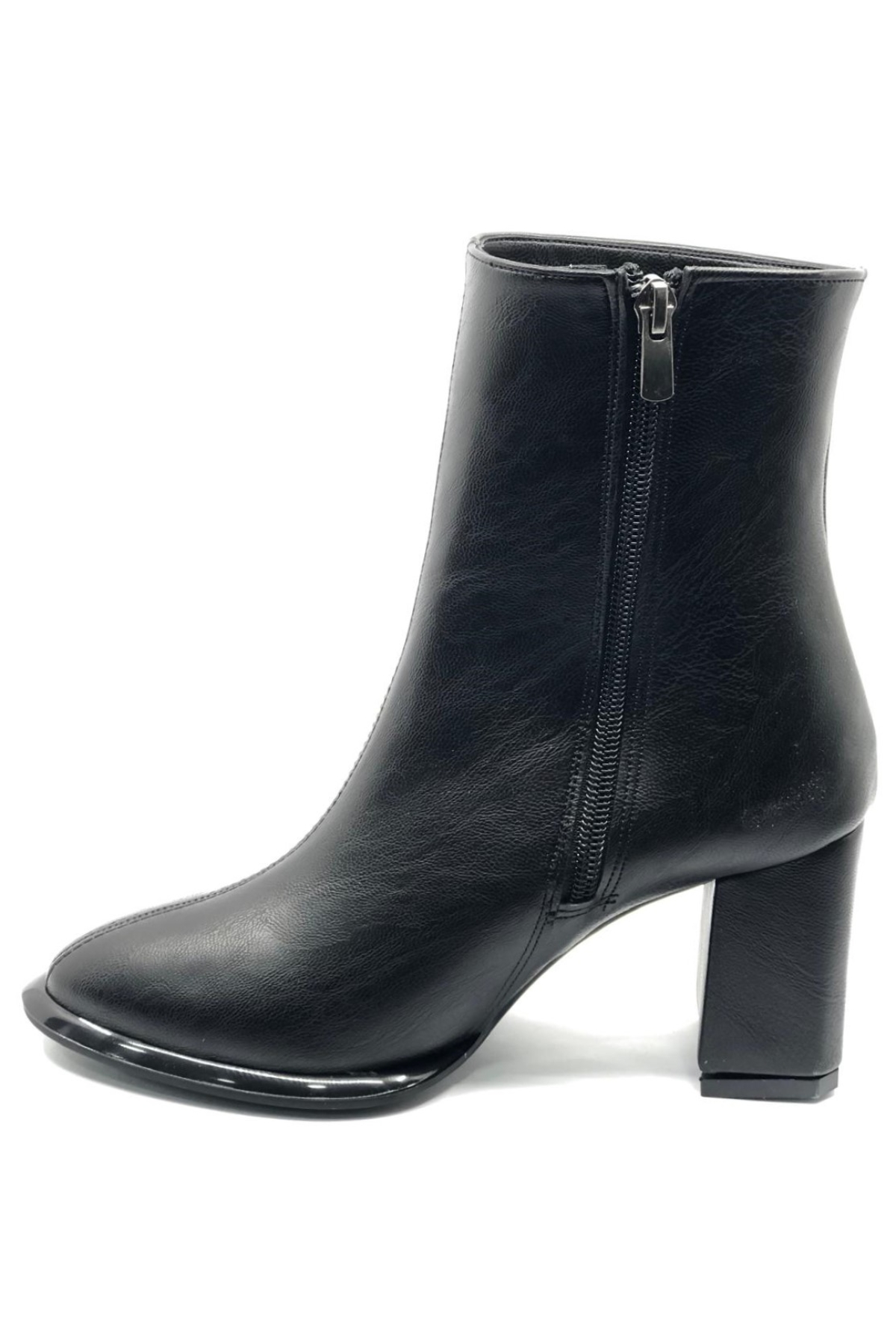 Dikiş Detaylı Klasik Topuklu Kadın Bot - Görsel 5