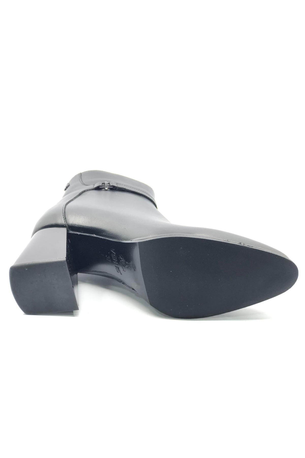 Bomdella Hakiki Deri Ortopedik Topuklu Kadın Bot - Görsel 6