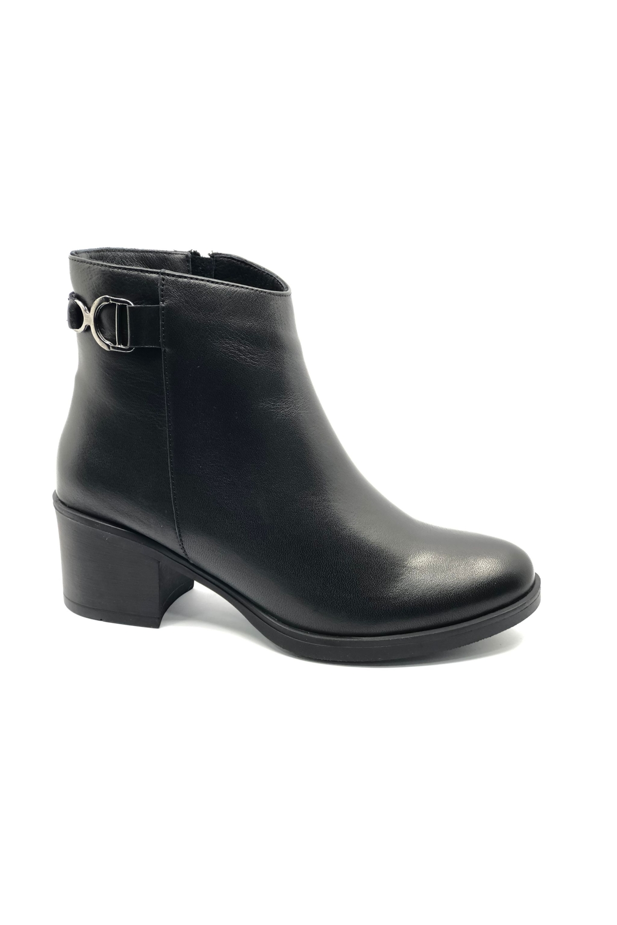 Arsendo Hakiki Deri Ortopedik Topuklu Kadın Bot - Görsel 4