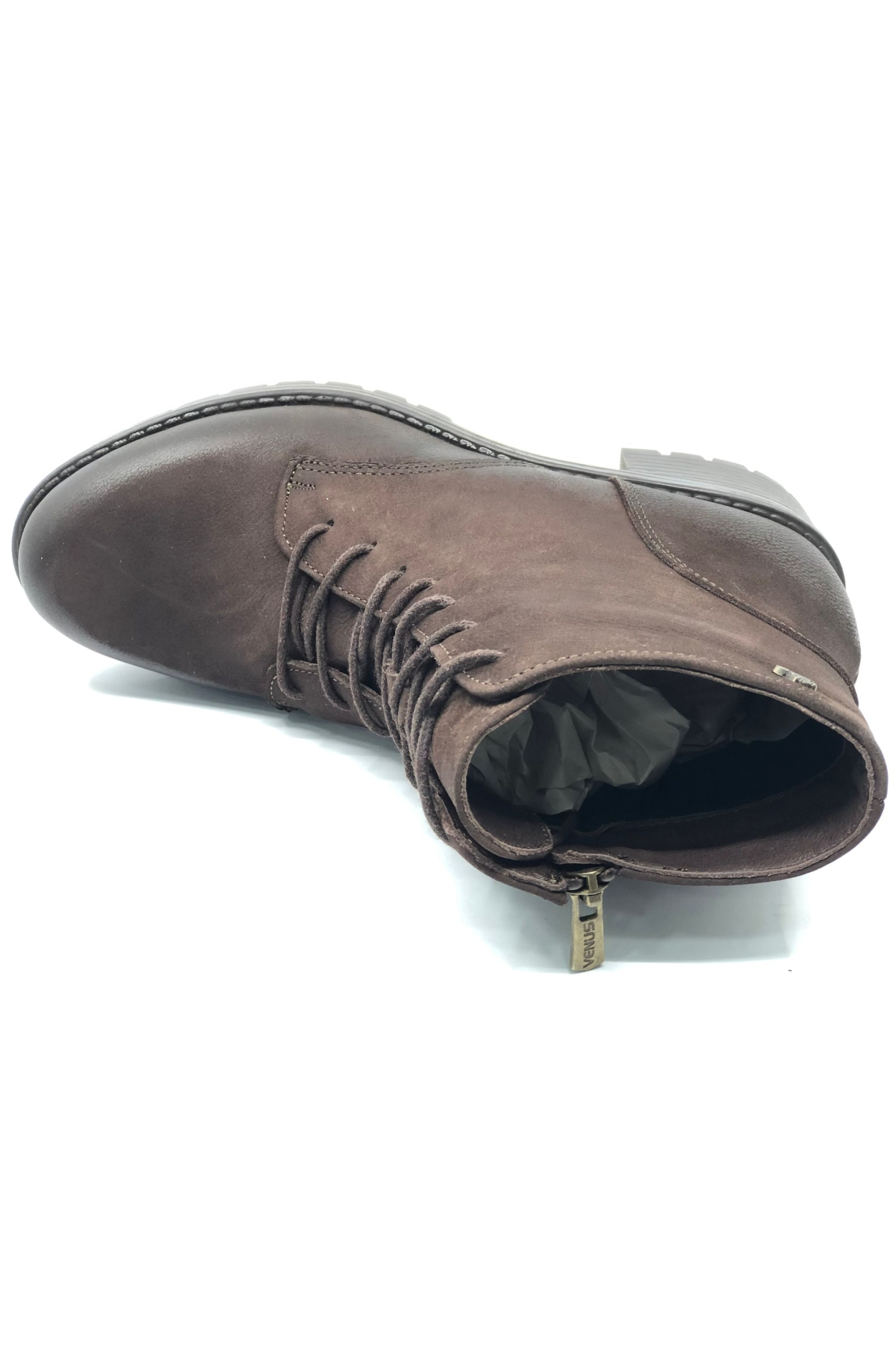 Yurs Hakiki Deri Kaymaz Taban Ortopedik Kadın Postal Bot - Görsel 6