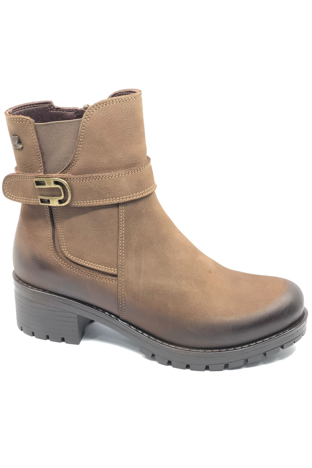 Dpoons Hakiki Deri Kaymaz Taban Ortopedik Kadın Bot - Görsel 2