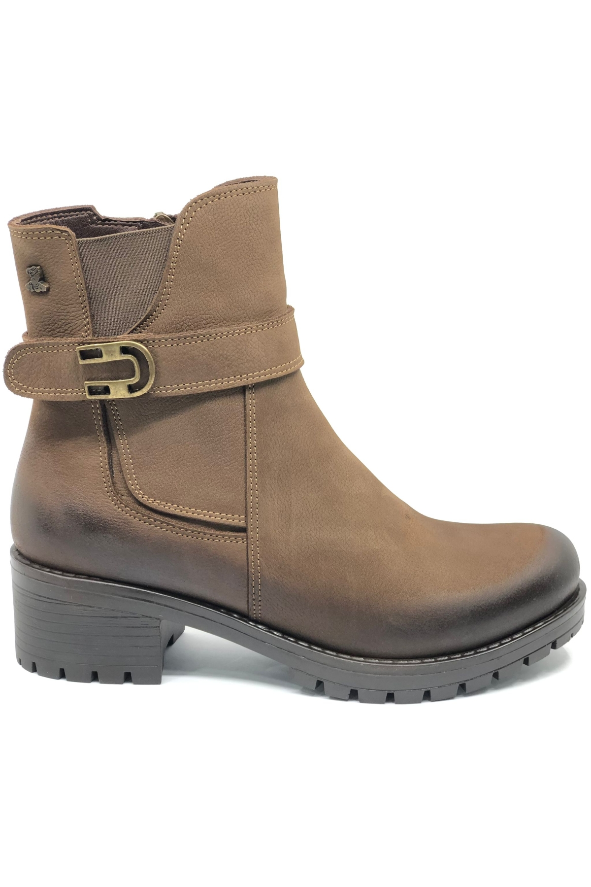 Dpoons Hakiki Deri Kaymaz Taban Ortopedik Kadın Bot - Görsel 4