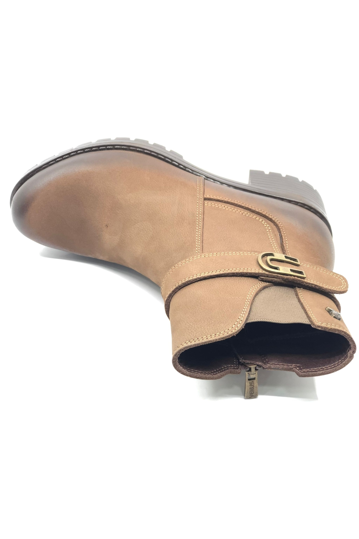 Dpoons Hakiki Deri Kaymaz Taban Ortopedik Kadın Bot - Görsel 6