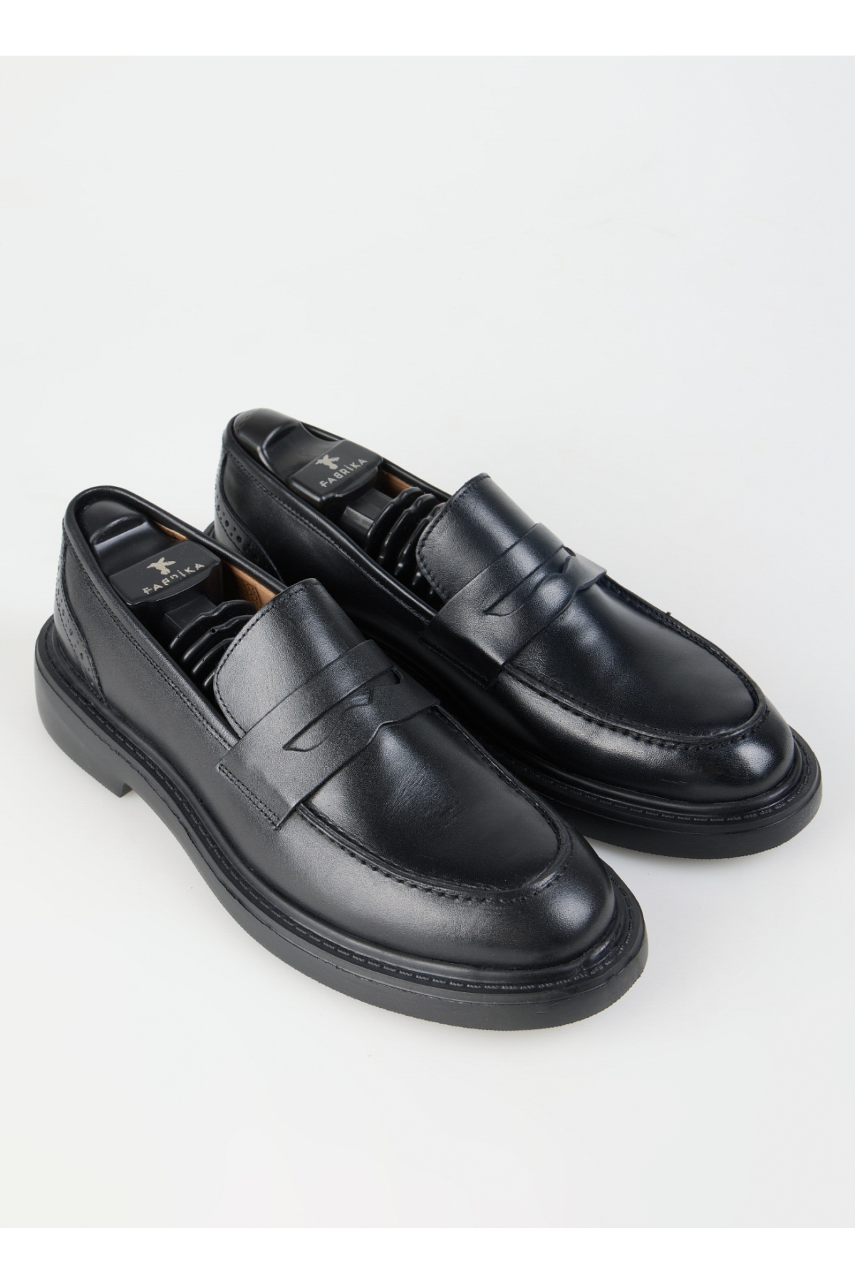Fabrika Siyah Fabrika Deri Klasik Erkek Ayakkabı GRIT-ELVIS
