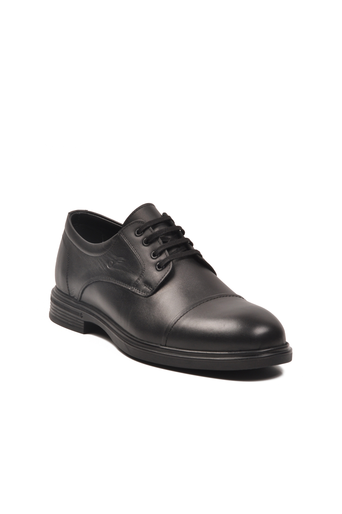 Siyah Hakiki Deri Ortopedik Erkek Klasik Ayakkabı 825501 M - Görsel 4