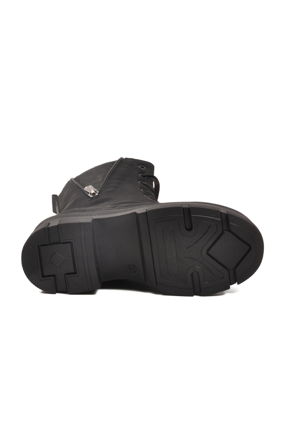 Siyah İçi Polarlı Kaymaz Taban Kız Çocuk Bot G-1001 F Frmr - Görsel 6