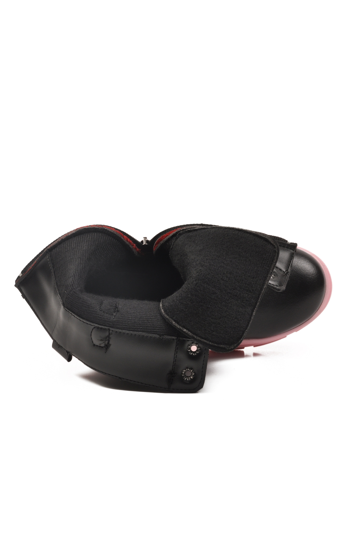 Siyah Pembe İçi Polarlı Kaymaz Taban Kız Çocuk Bot G-1001 F Zncr - Görsel 5