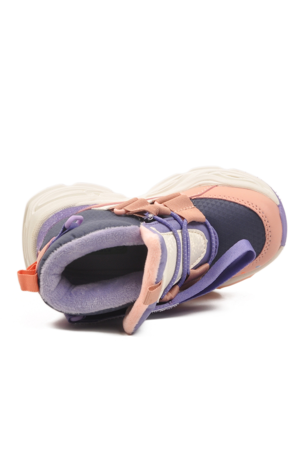 Pudra Cırlı İçi Kürklü Kaymaz Soğuğa Dirençli Kız Çocuk Bot 2087 P - Görsel 5