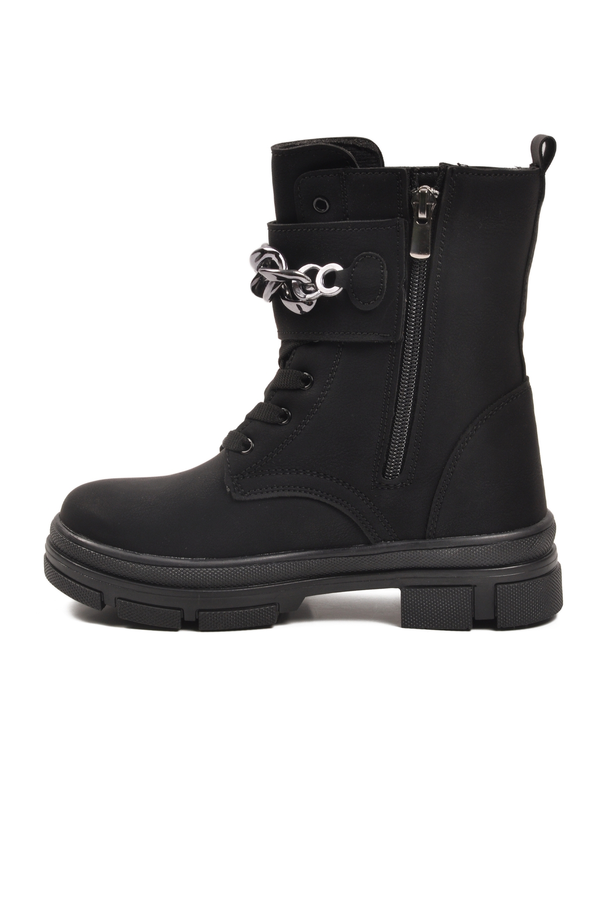 Siyah İçi Polarlı Kaymaz Taban Kız Çocuk Bot G-1001 F Zncr - Görsel 3