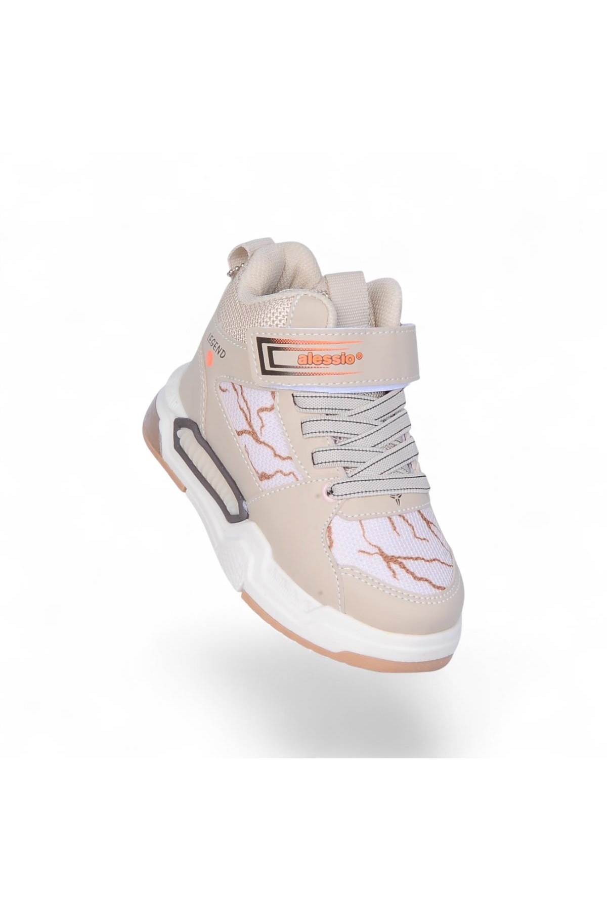 042 Bej Kız Çocuk Sneaker Ayakkabı - Görsel 3