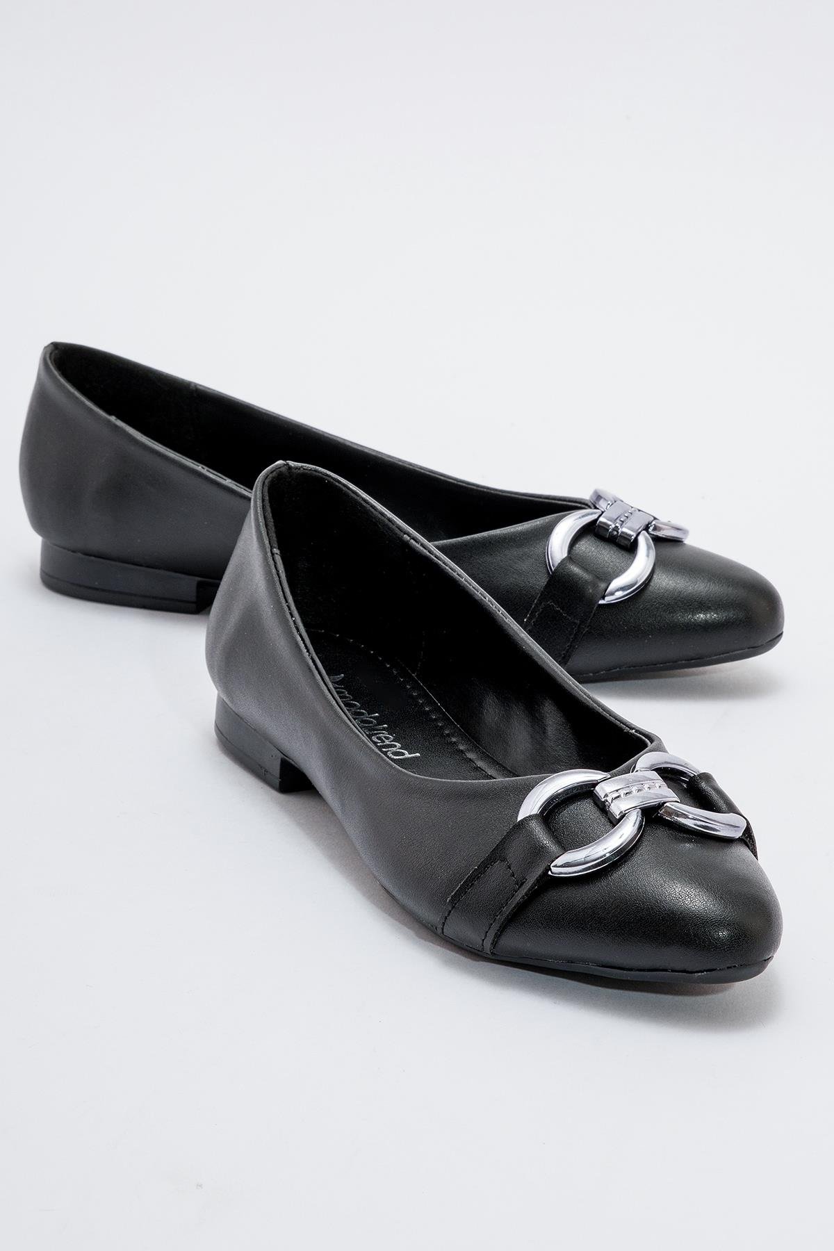 Kadın Tokalı Babet SİYAH CİLT - Görsel 2