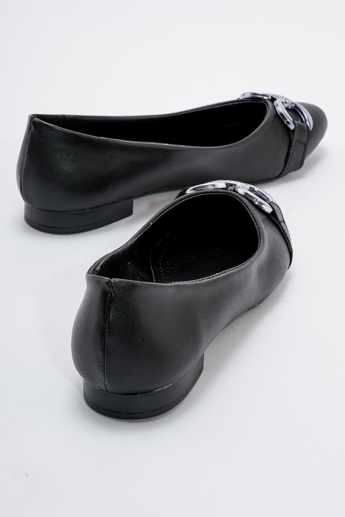 Kadın Tokalı Babet SİYAH CİLT - Görsel 5