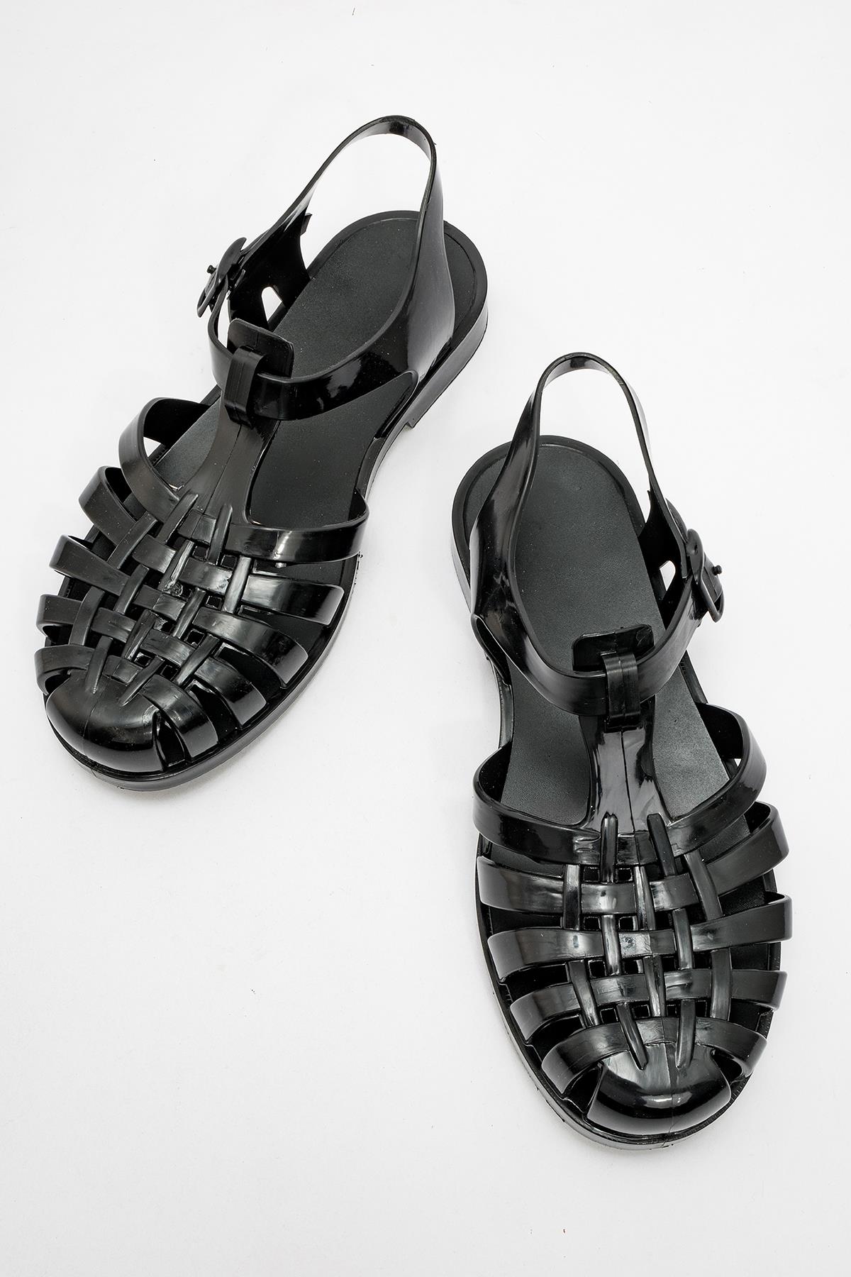 Kadın Plaj Sandalet SİYAH - Görsel 6