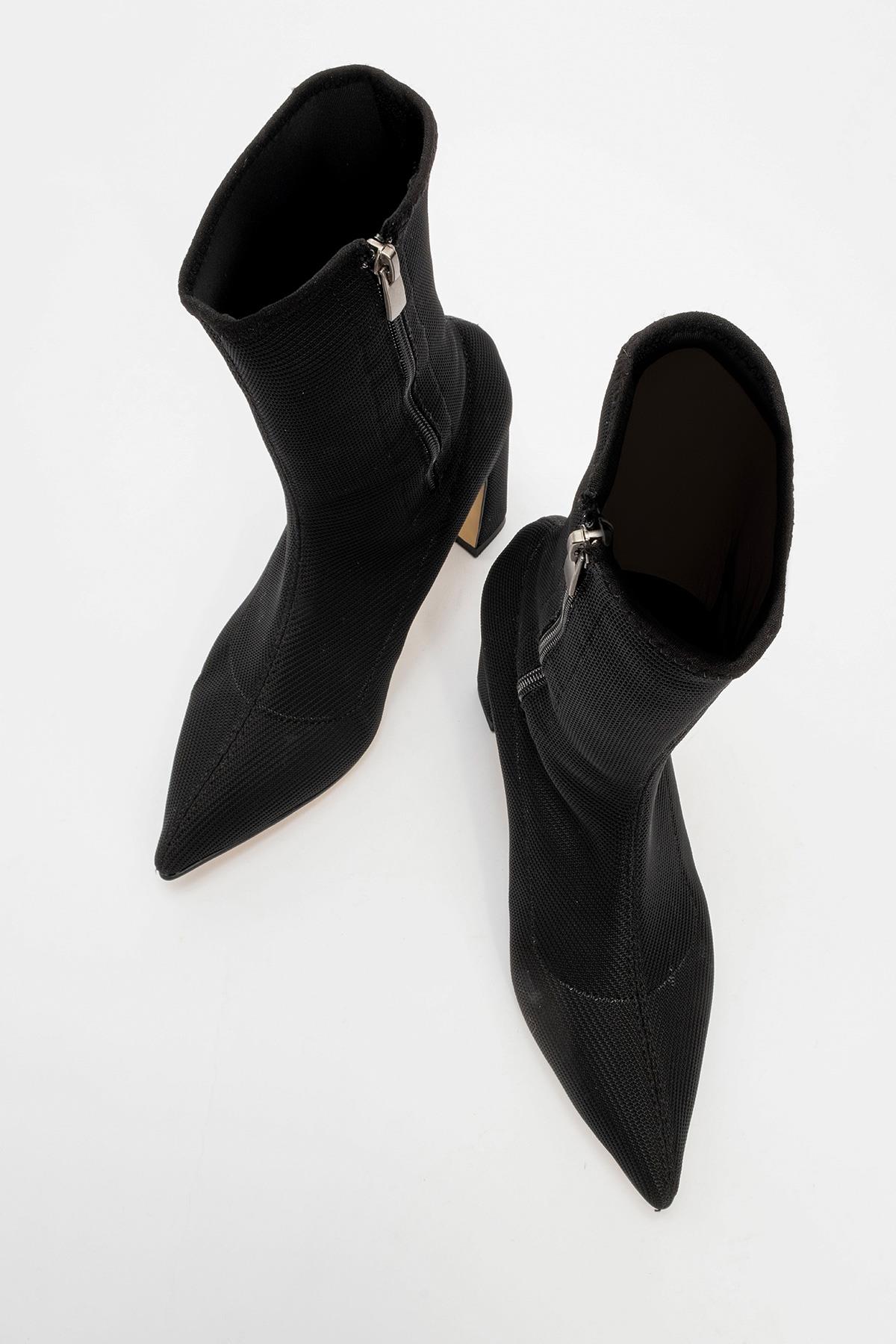 Kadın Topuklu Bot SİYAH - Görsel 6