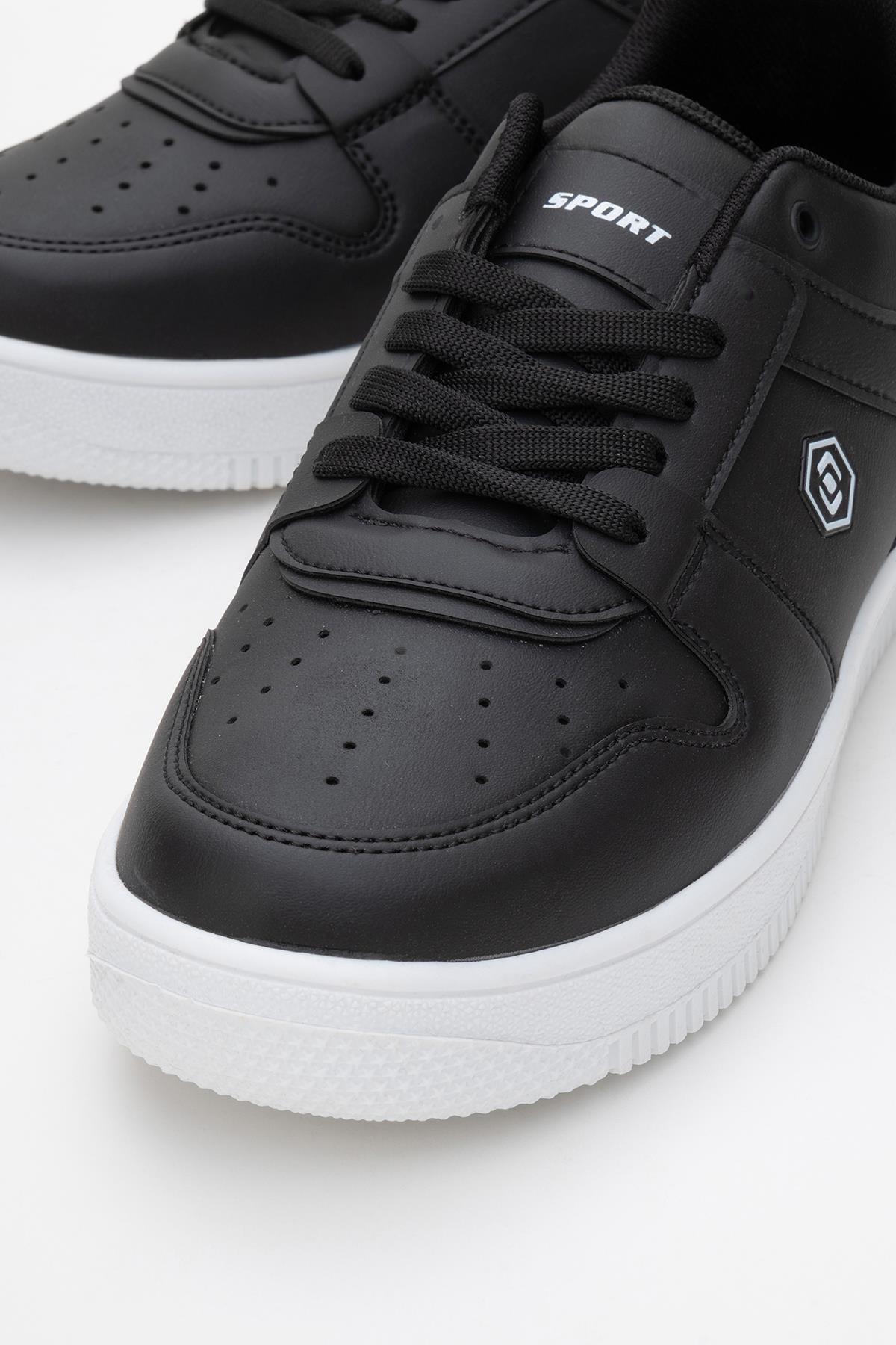 Bağcıklı Kadın Spor Ayakkabı BEYAZ MAVİ SARI LİLA YEŞİL - Görsel 4