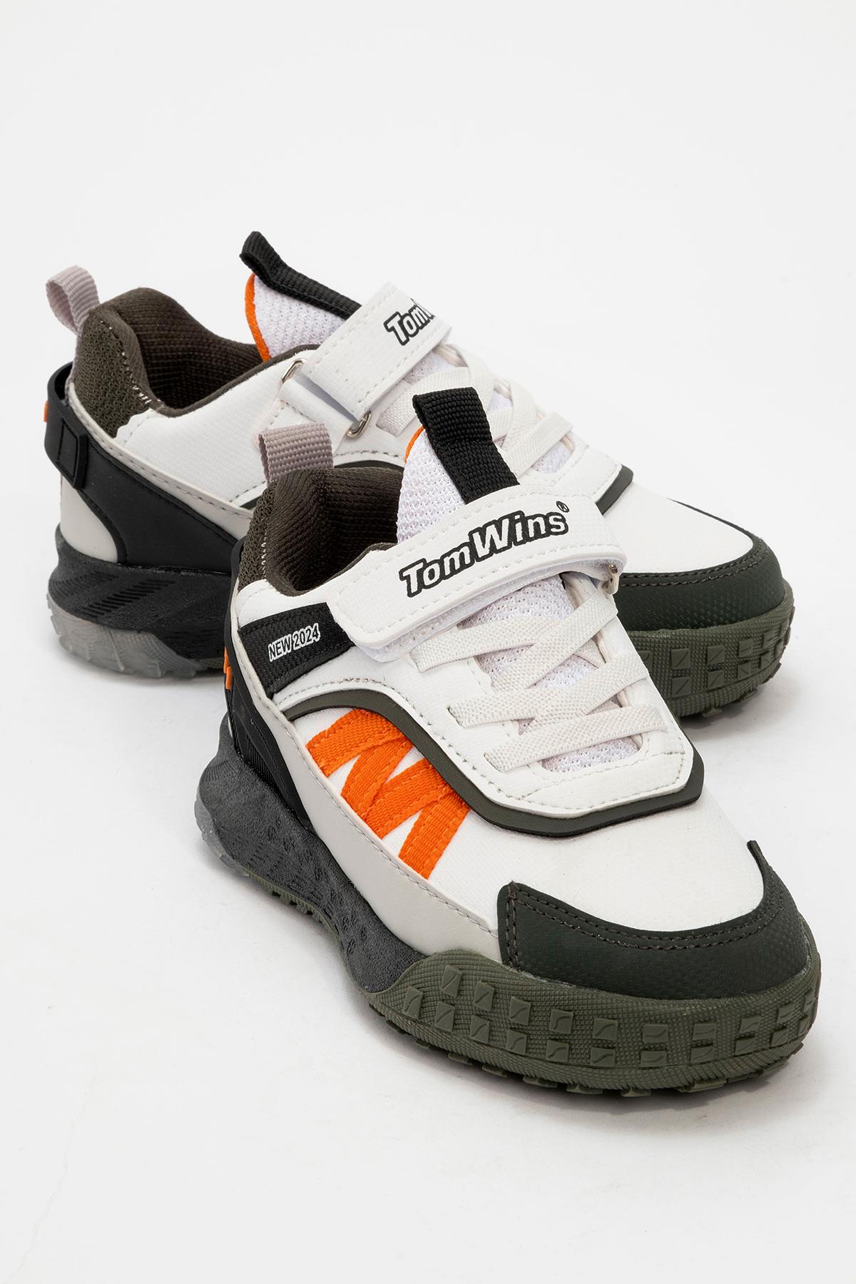 Işıklı Cırtlı Çocuk Spor Ayakkabı PEMBE BEYAZ PUDRA - Görsel 2