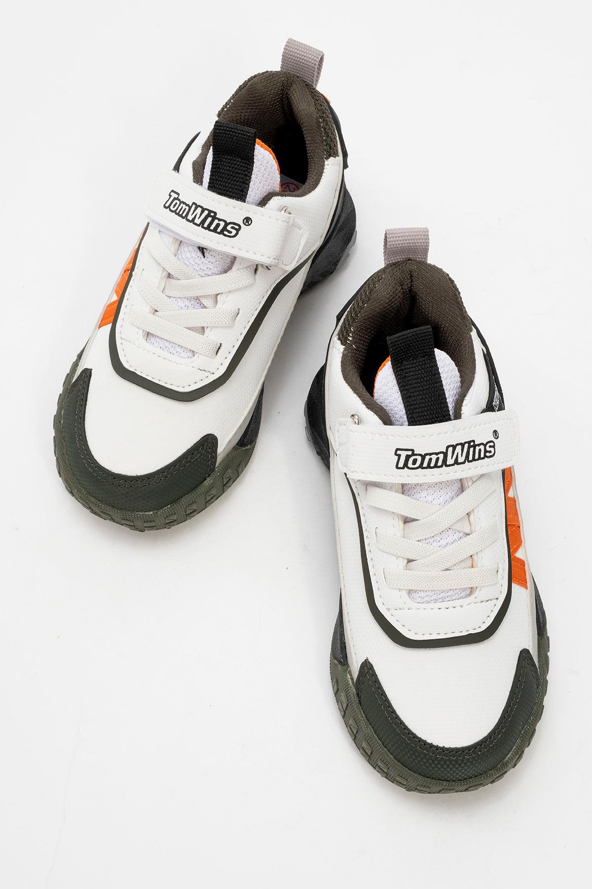 Işıklı Cırtlı Çocuk Spor Ayakkabı PEMBE BEYAZ PUDRA - Görsel 4