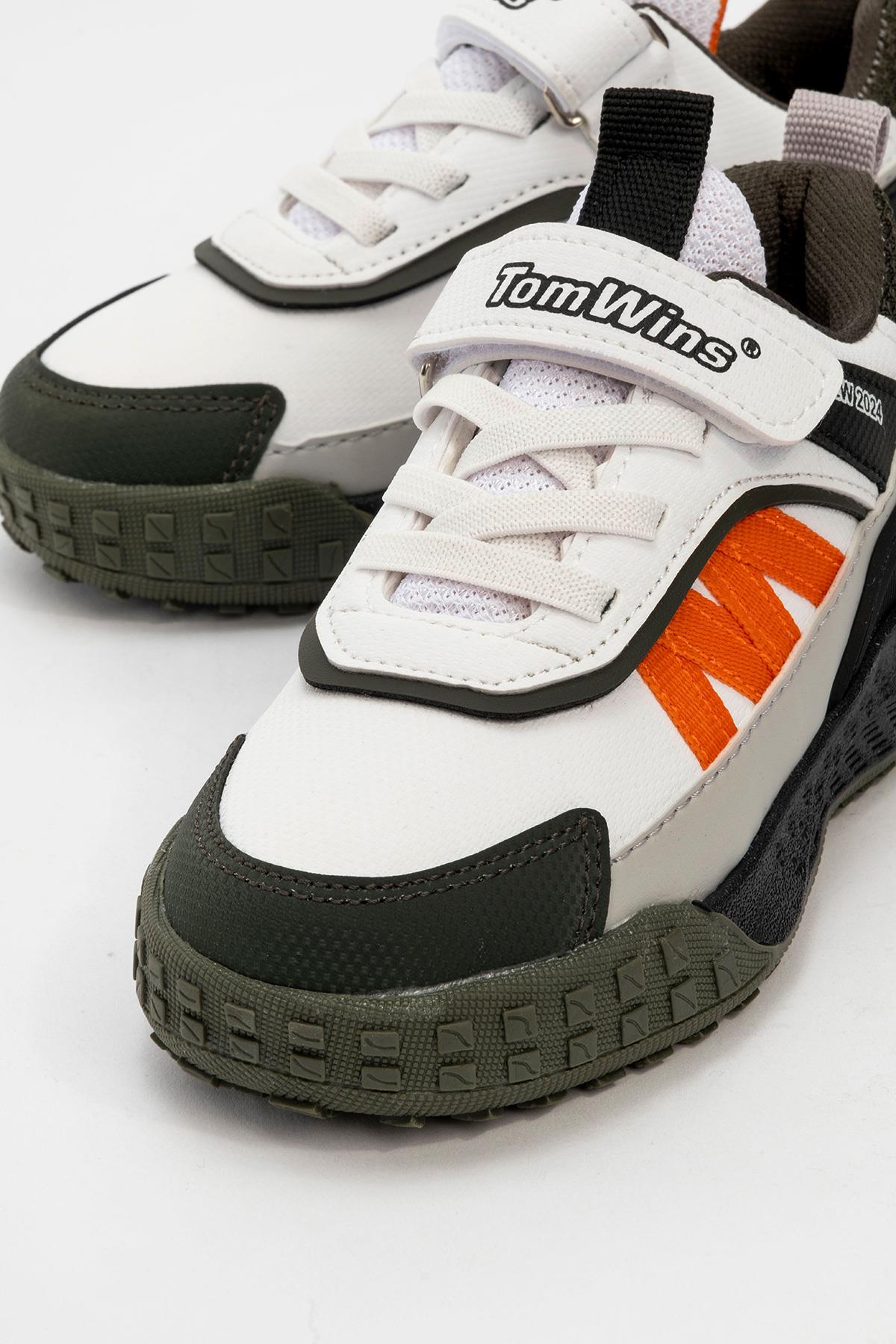 Işıklı Cırtlı Çocuk Spor Ayakkabı PEMBE BEYAZ PUDRA - Görsel 6