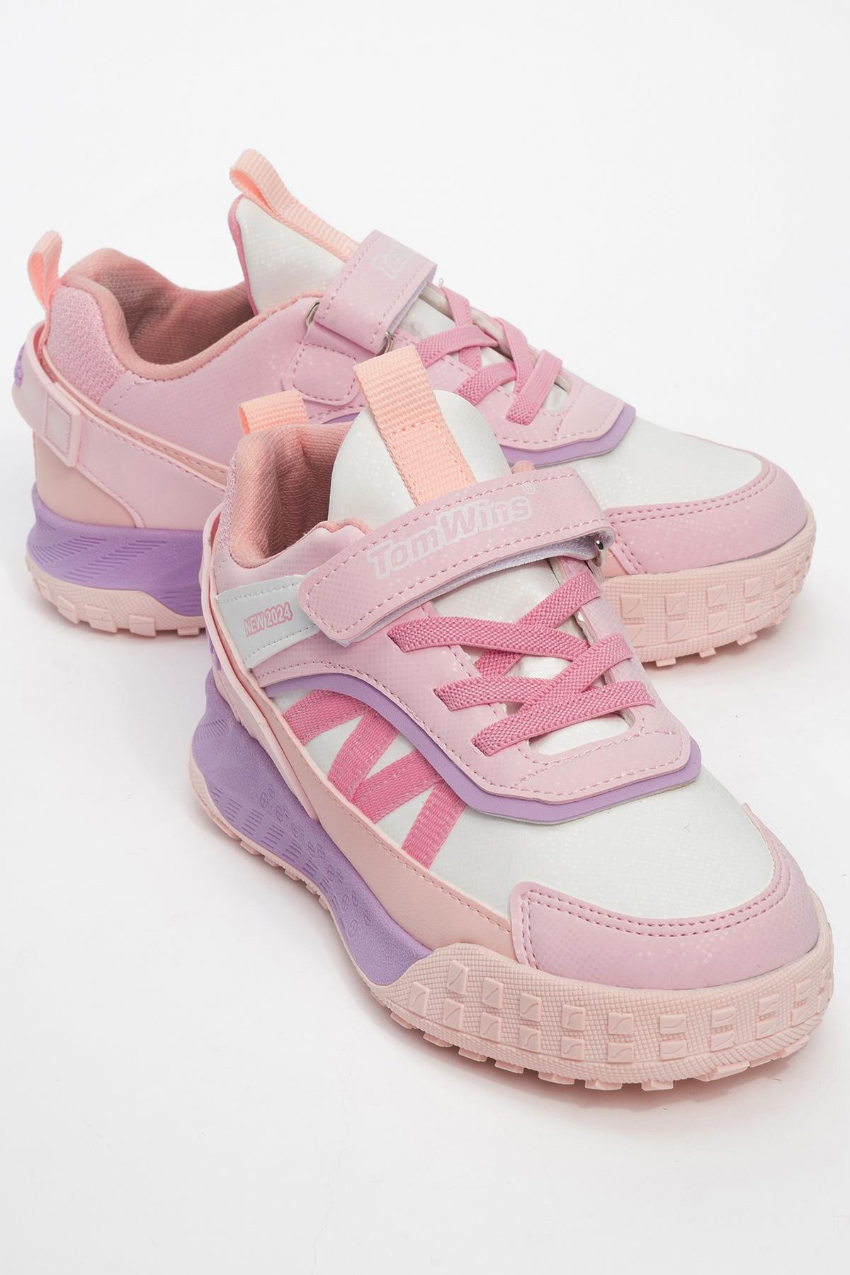 Çocuk Spor Ayakkabı LACİ BEYAZ KIRMIZI - Görsel 2