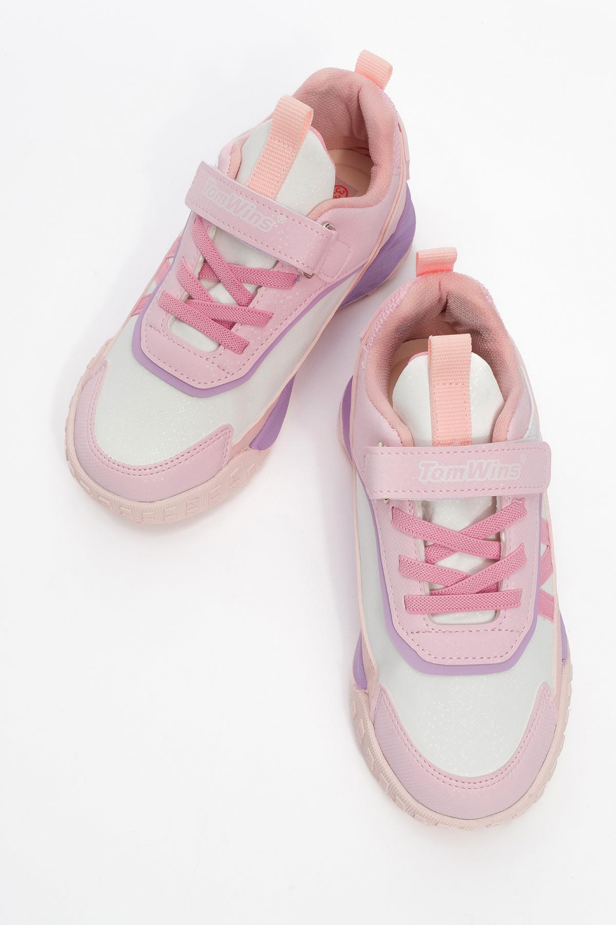 Çocuk Spor Ayakkabı LACİ BEYAZ KIRMIZI - Görsel 4