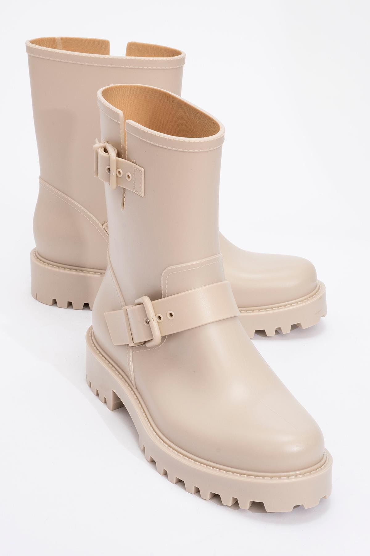 Kadın Yağmur Botu BEJ - Görsel 2