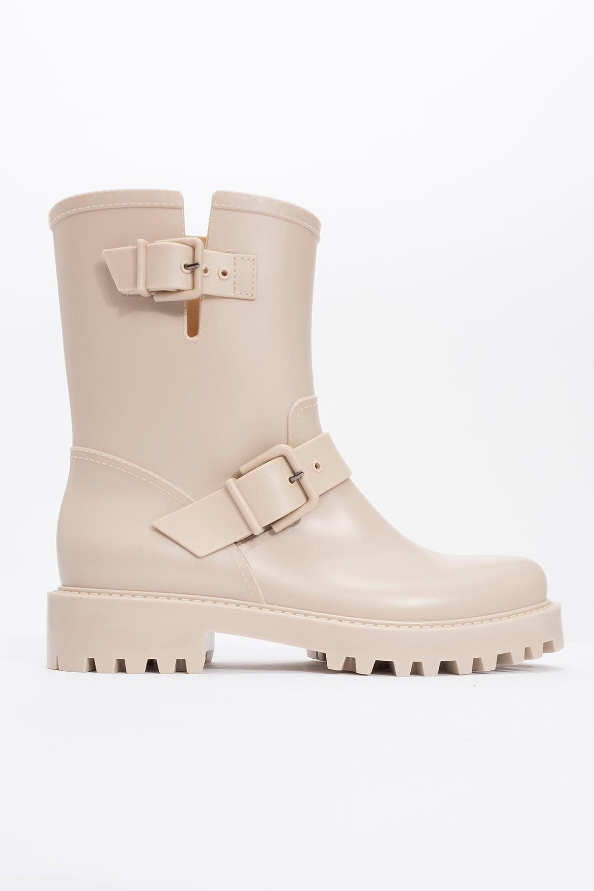 Kadın Yağmur Botu BEJ - Görsel 3