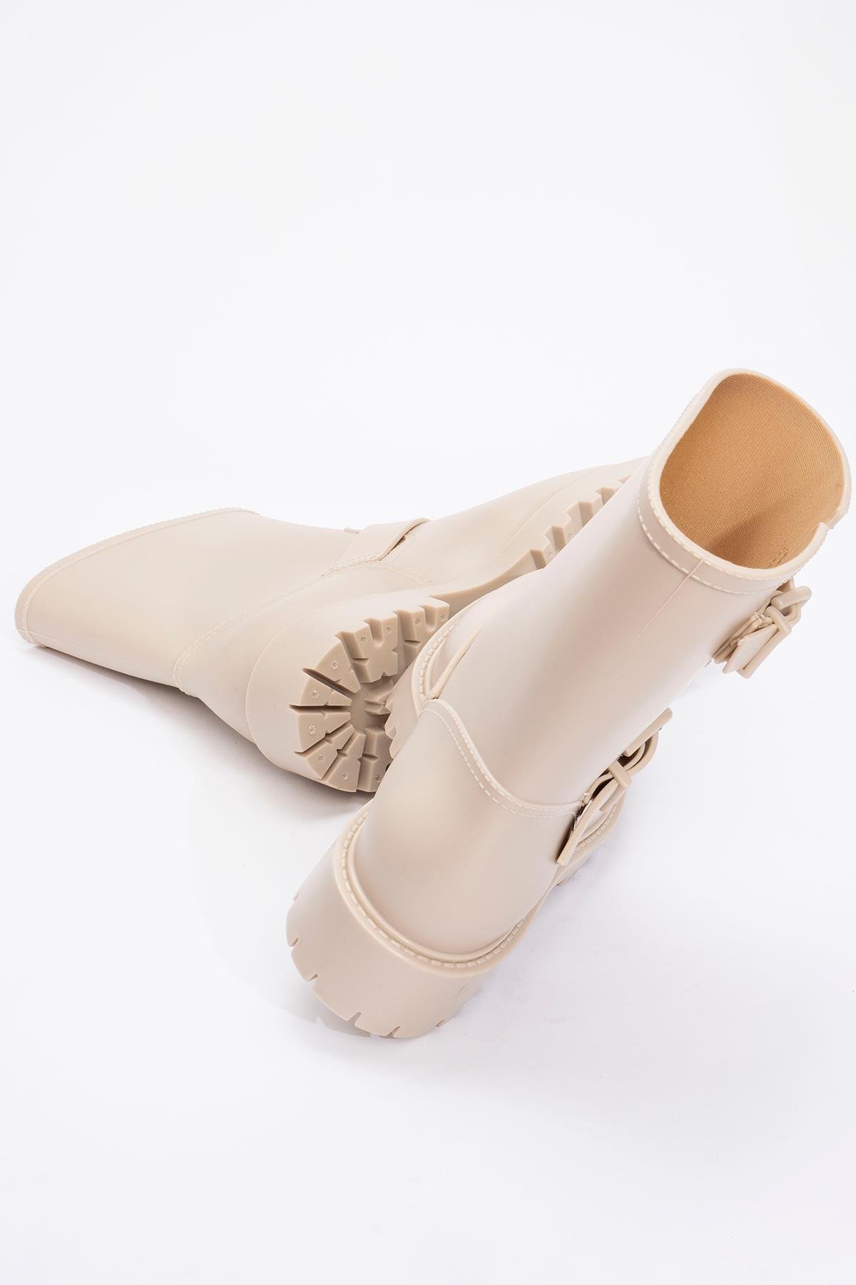 Kadın Yağmur Botu BEJ - Görsel 5