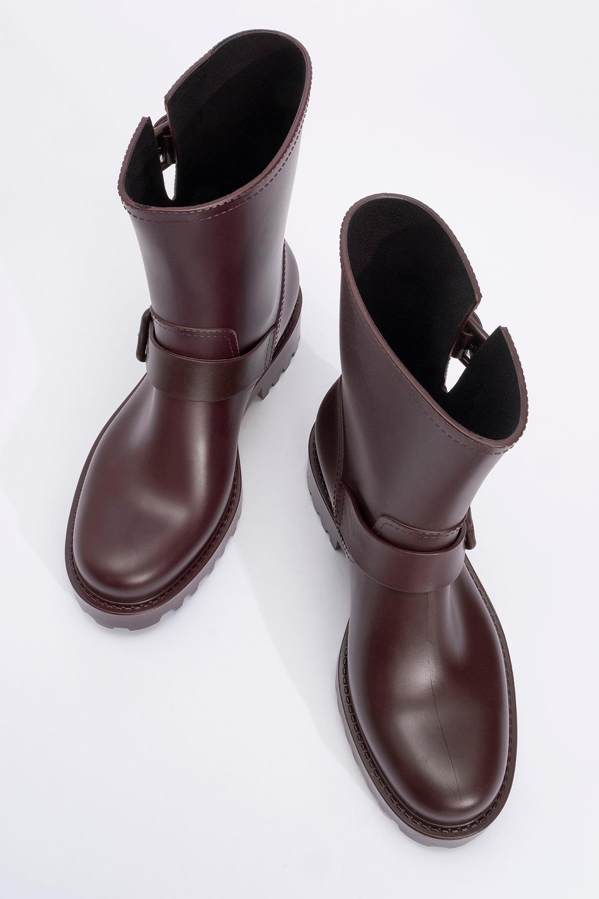 Kadın Yağmur Botu BORDO - Görsel 4
