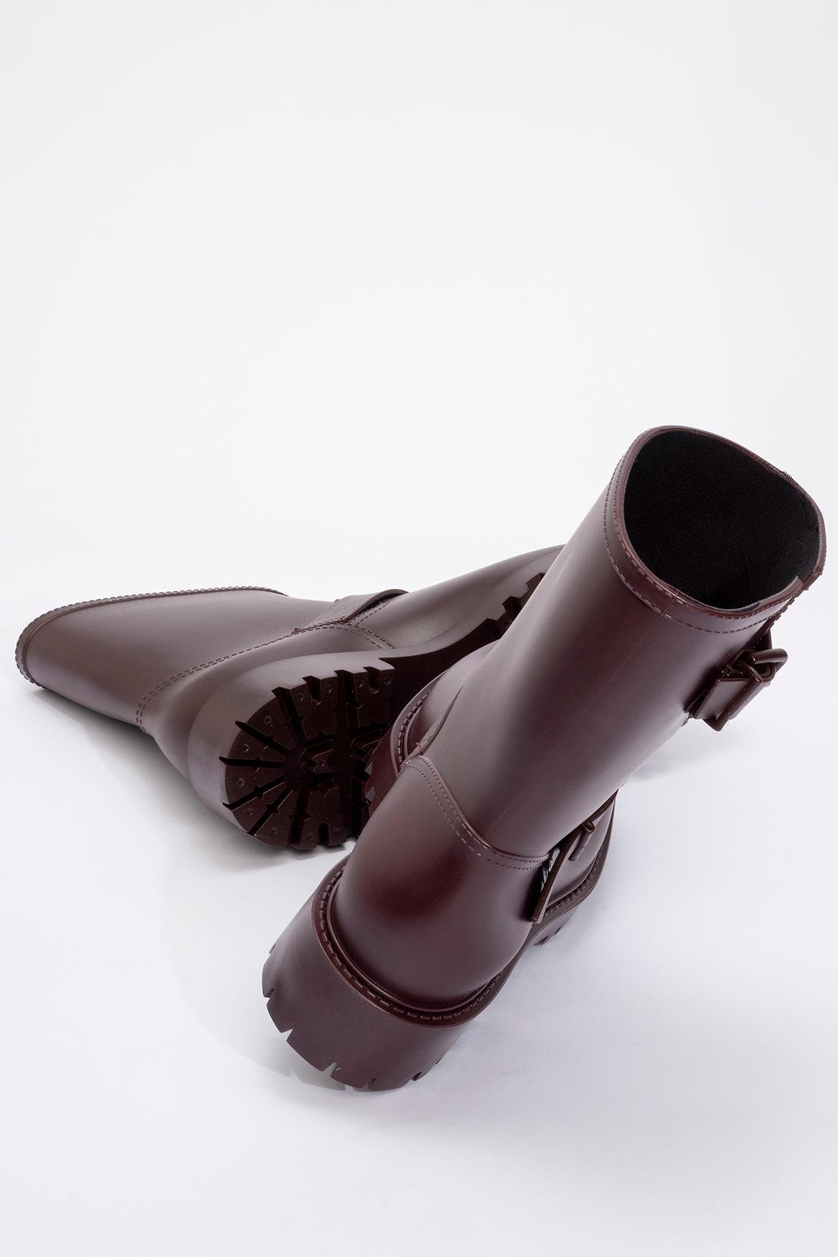 Kadın Yağmur Botu BORDO - Görsel 5