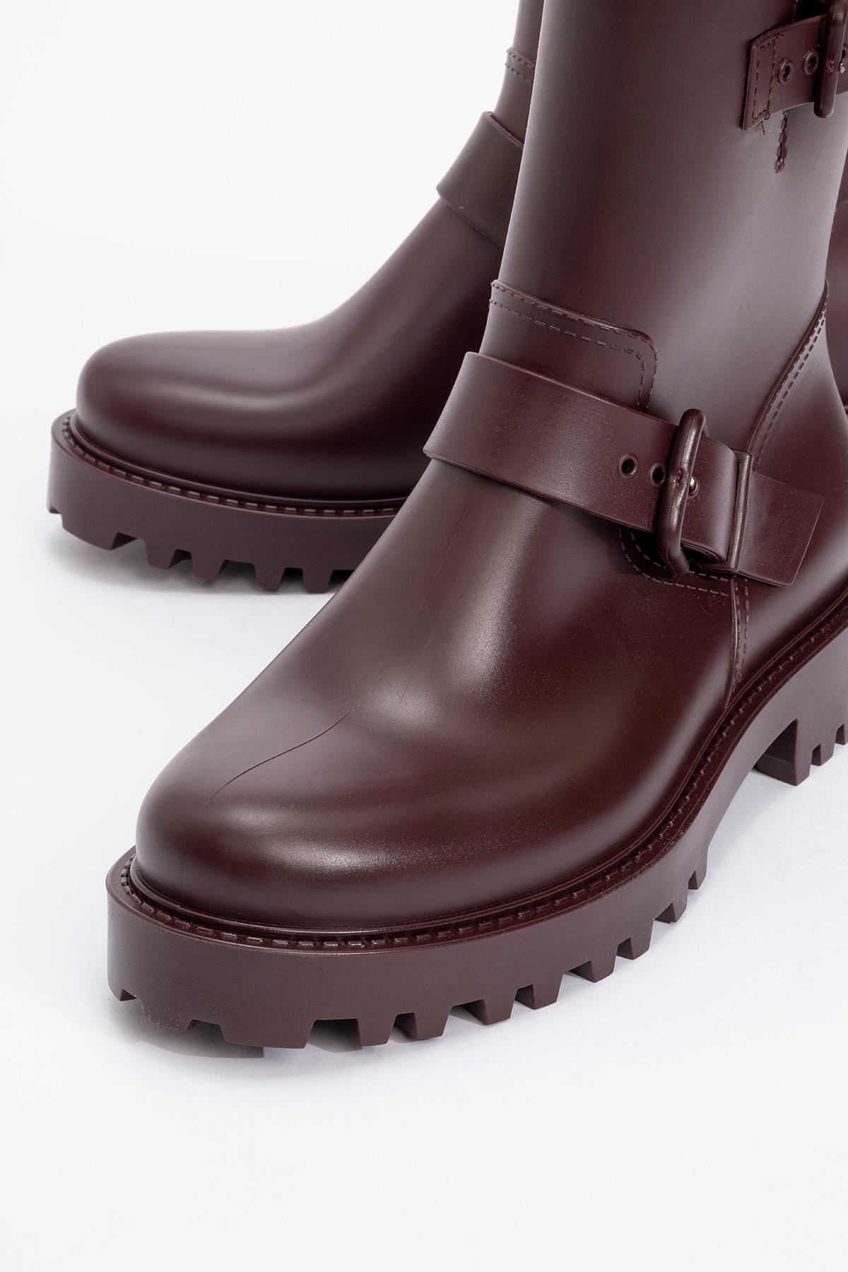 Kadın Yağmur Botu BORDO - Görsel 6