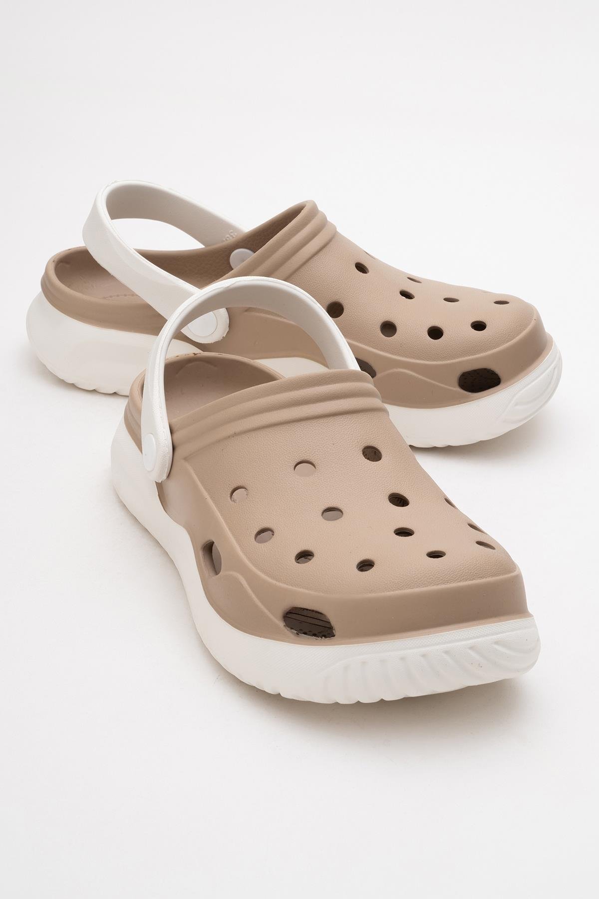 Kadın Sabo Terlik BORDO BEYAZ - Görsel 2