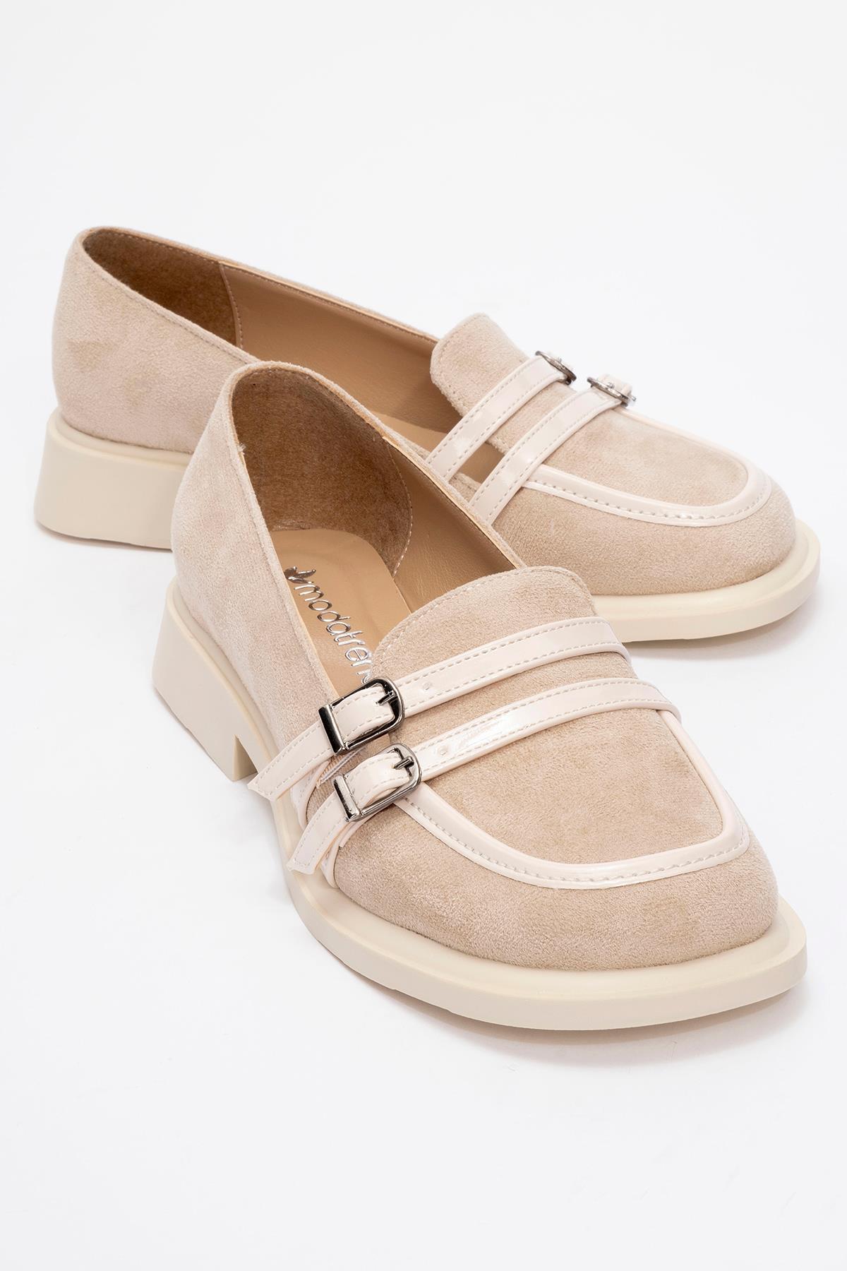 Kadın Günlük Ayakkabı BEJ CİLT - Görsel 2